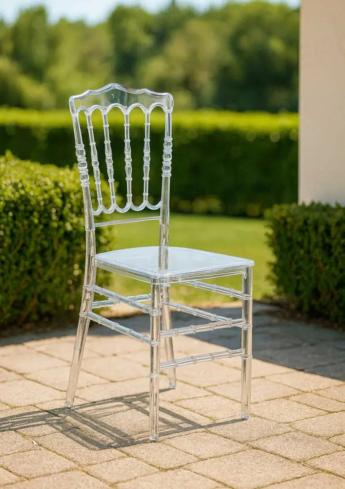 SEDIA POLICARBONATO NAPOLEON TRASPARENTE MONOBLOCCO CM40X40H43/92 - 2810990000 - VACCHETTI