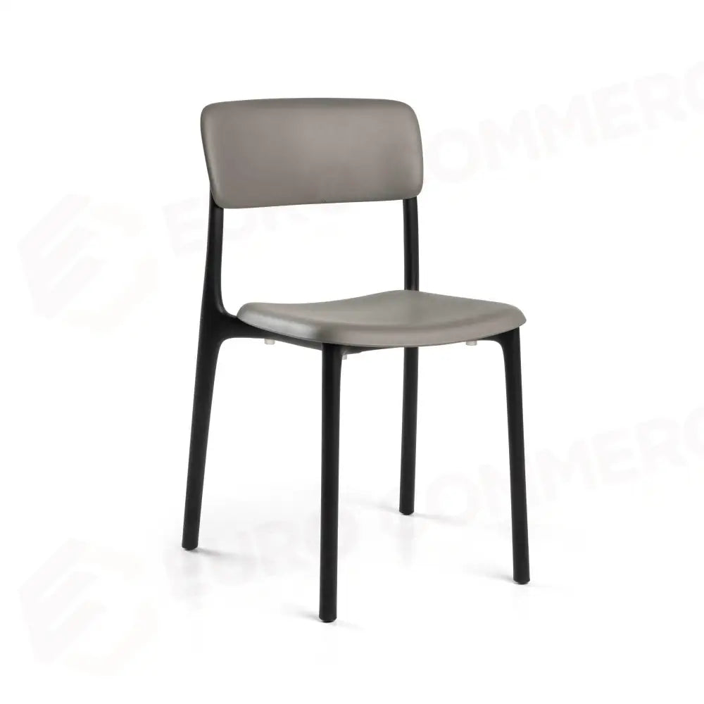 SEDIA POLIPROPILENE POPPY GRIGIO E NEROCM49,5X49H79,5 - 2811970000 - VACCHETTI