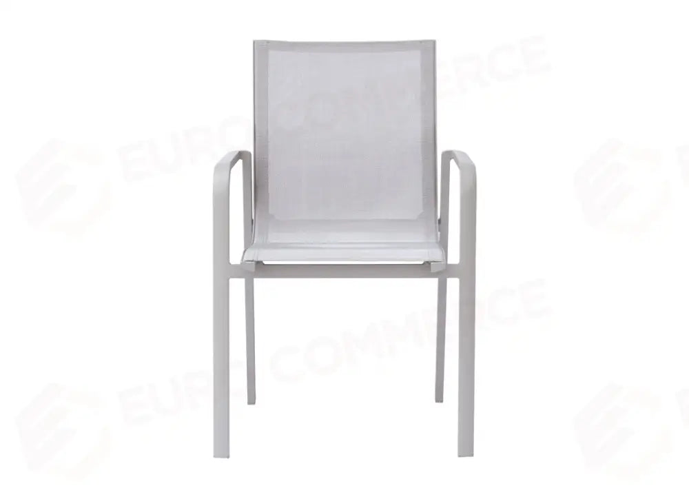 SEDIA SAMO IN ALLUMINIO - TEXTILENE GRIGIO CHIARO - CRETA