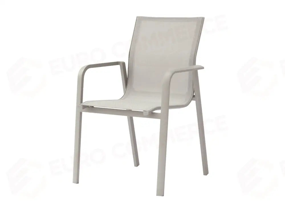 SEDIA SAMO IN ALLUMINIO - TEXTILENE GRIGIO CHIARO - CRETA