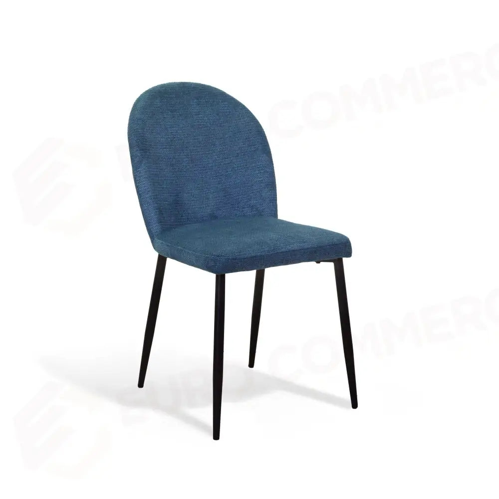 SEDIA TESSUTO MARY BLU OTTANIO STRUTTURA NERO CM44,5X57,5H47/82,5 - 2811780000 - VACCHETTI