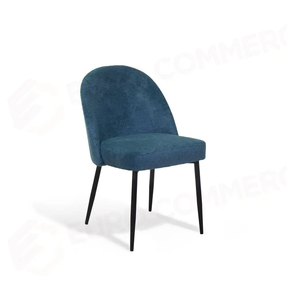 SEDIA TESSUTO MARY BLU OTTANIO STRUTTURA NERO CM60X50,5H49,5/79,5 - 2811770000 - VACCHETTI