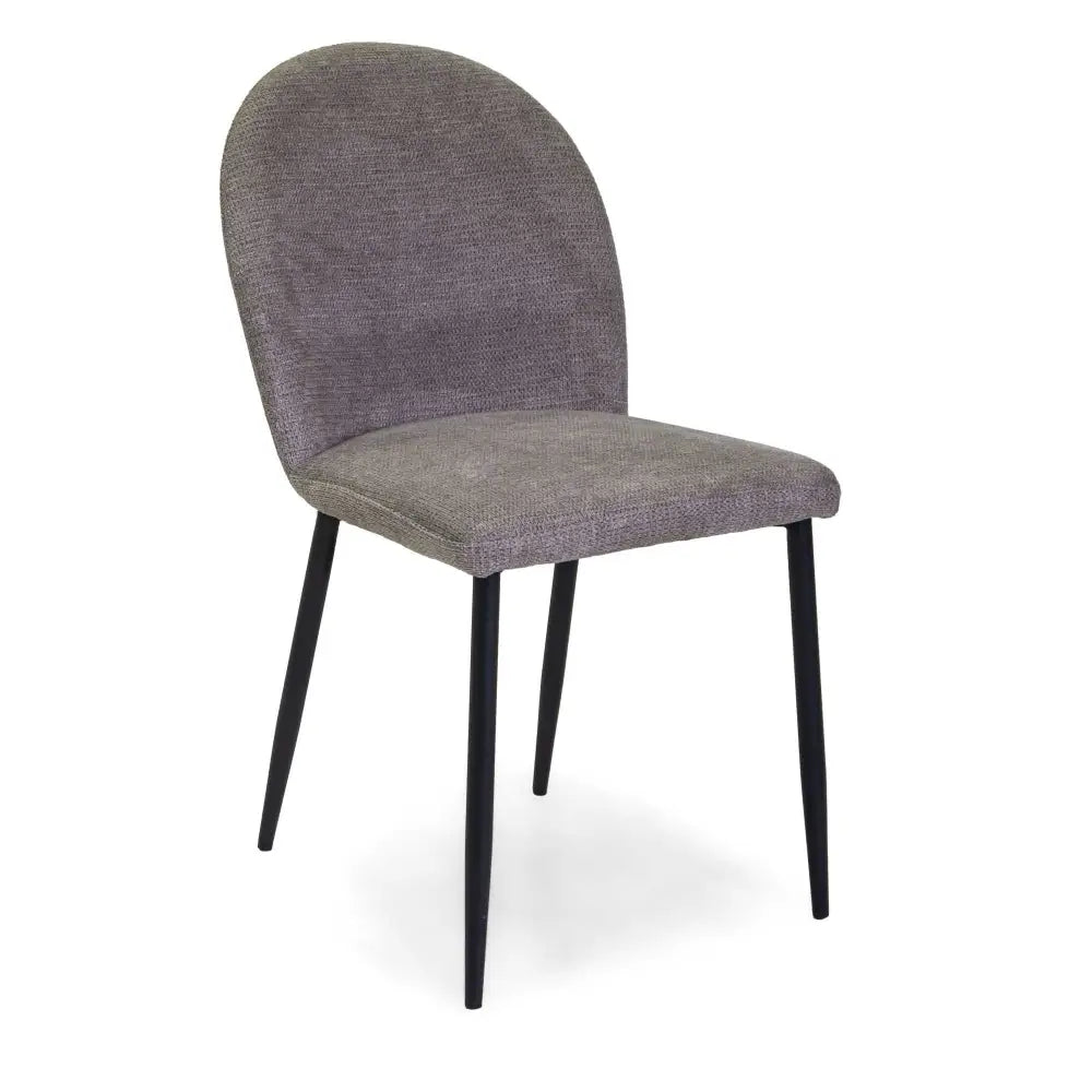 SEDIA TESSUTO MARY GRIGIO STRUTTURA NERO CM44,5X57,5H47/82,5 - 2811280000 - VACCHETTI