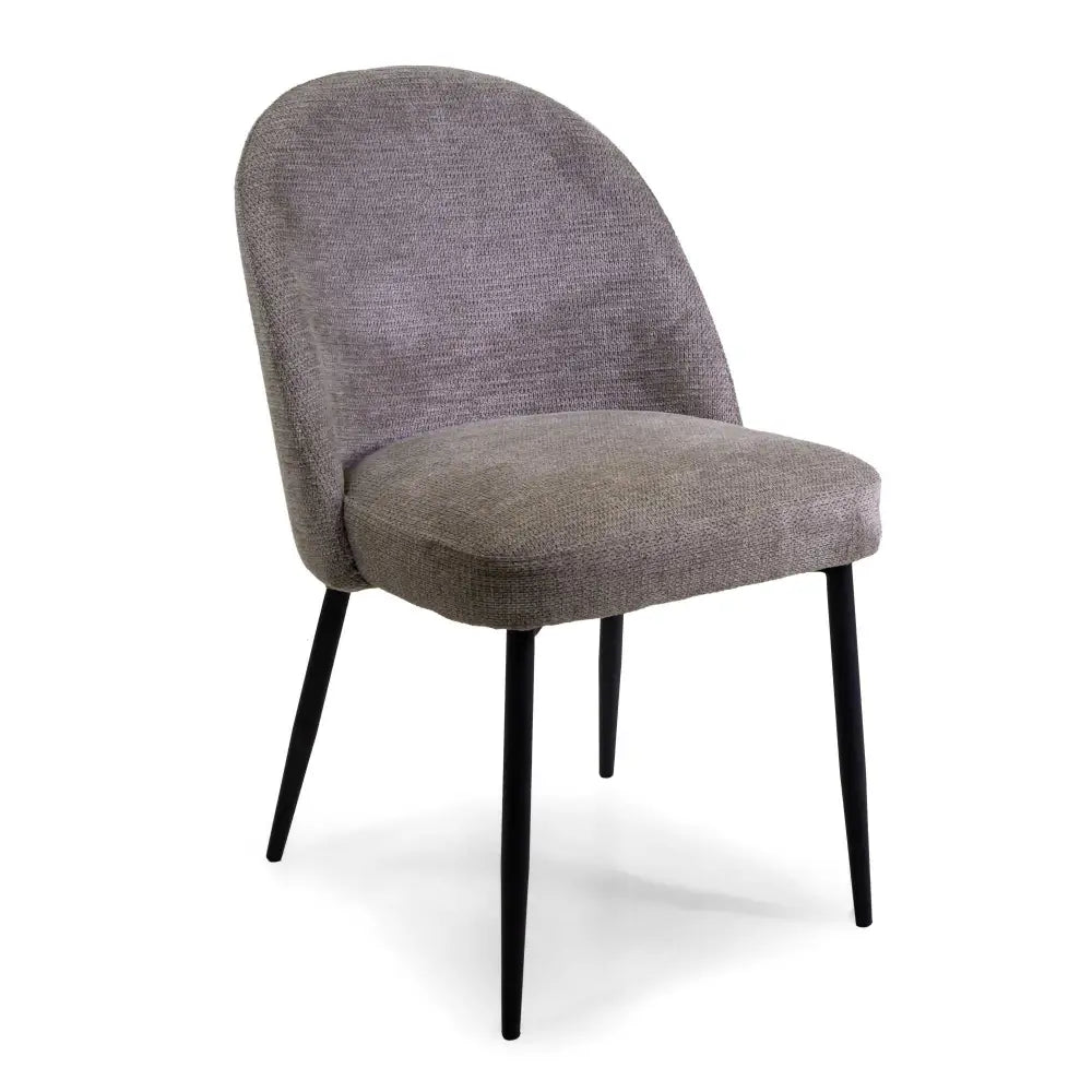 SEDIA TESSUTO MARY GRIGIO STRUTTURA NERO CM60X50,5H49,5/79,5 - 2811270000 - VACCHETTI
