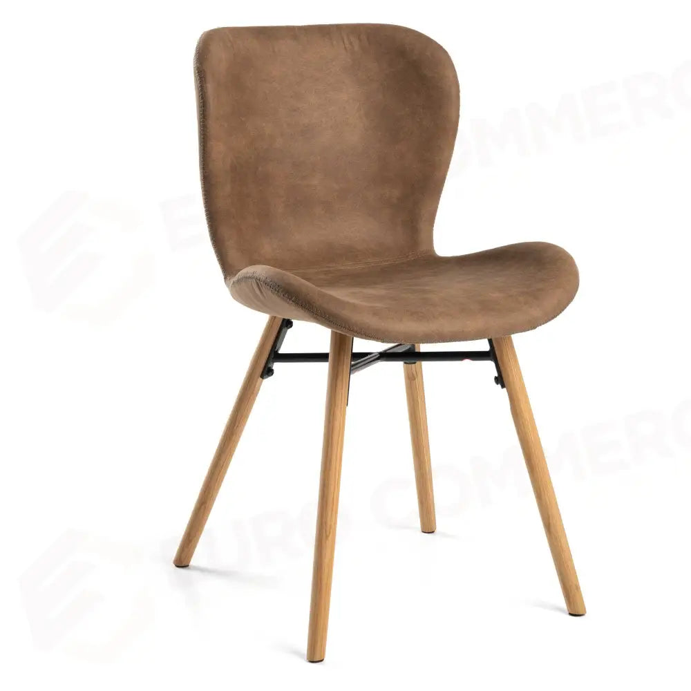 SEDIA TIBALDA TESSUTO MARRONE STRUTTURALEGNO CM48X55H46,5/82,5 - 2812680000 - VACCHETTI