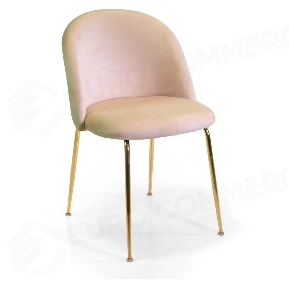 SEDIA VELLUTO SAMMI CREMA STRUTTURA OROCM50X57H47/77,5 - 2810220000 - VACCHETTI