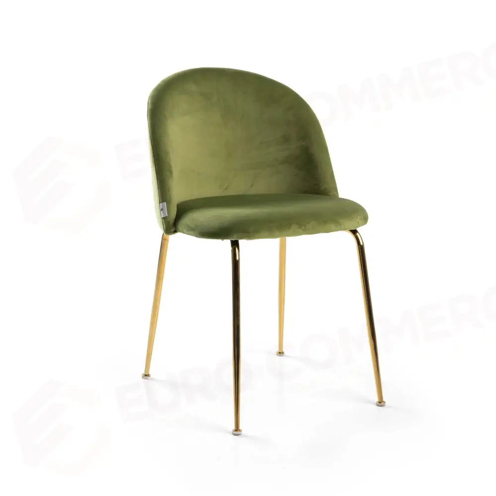 SEDIA VELLUTO SAMMI VERDE STRUTTURA OROCM50X57H47/77,5 - 2810260000 - VACCHETTI