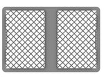 SERIE EUROPA 600X400 MM - ALTEZZA 260 MM - FONDO FORATO E PARETI FORATE - EF6426 - PAVONI ITALIA