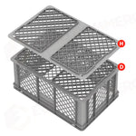 SERIE EUROPA 600X400 MM - ALTEZZA 290 MM - FONDO FORATO E PARETI FORATE - EF6429 - PAVONI ITALIA