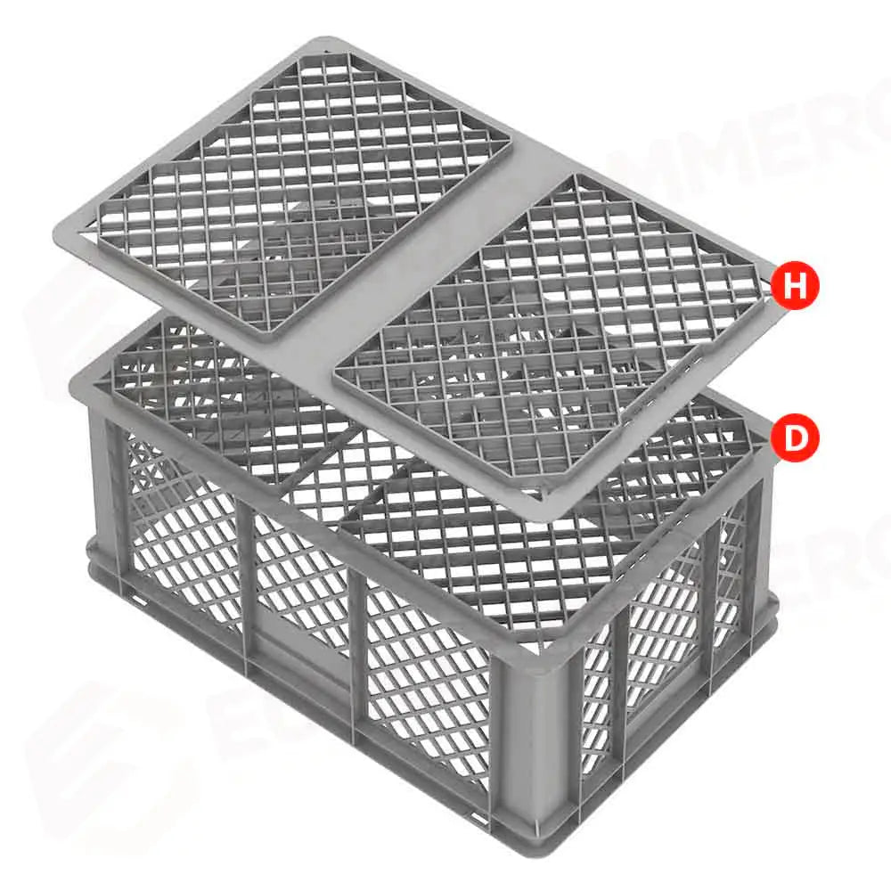 SERIE EUROPA 600X400 MM - ALTEZZA 320 MM - FONDO FORATO E PARETI FORATE - EF6432 - PAVONI ITALIA