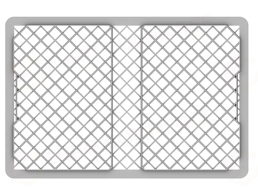 SERIE EUROPA 600X400 MM - ALTEZZA 320 MM - FONDO FORATO E PARETI FORATE - EF6432 - PAVONI ITALIA