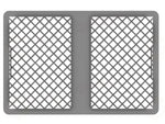 SERIE EUROPA 600X400 MM - ALTEZZA 320 MM - FONDO FORATO E PARETI FORATE - EF6432 - PAVONI ITALIA