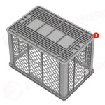 SERIE EUROPA 600X400 MM - ALTEZZA 410 MM - FONDO CHIUSO E PARETI FORATE - EC6441 - PAVONI ITALIA