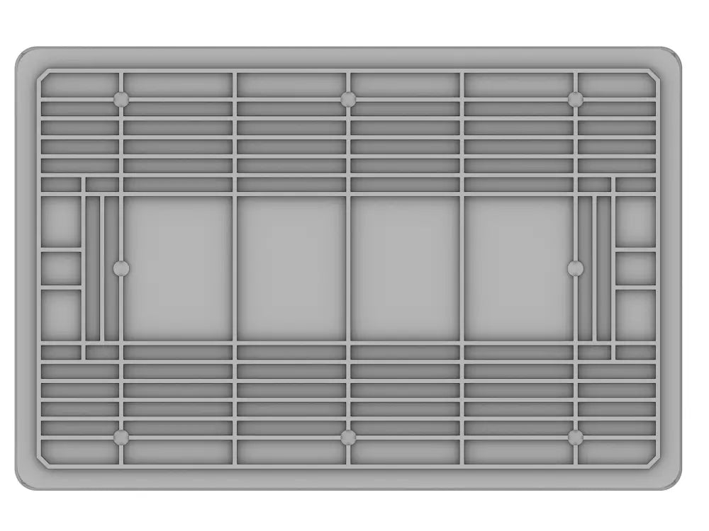 SERIE EUROPA 600X400 MM - ALTEZZA 450 MM - FONDO CHIUSO E PARETI CHIUSE - E6445 - PAVONI ITALIA