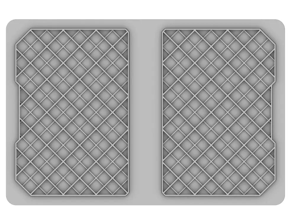 SERIE EUROPA 600X400 MM - ALTEZZA 70 MM - FONDO CHIUSO E PARETI FORATE - EC6407 - PAVONI ITALIA