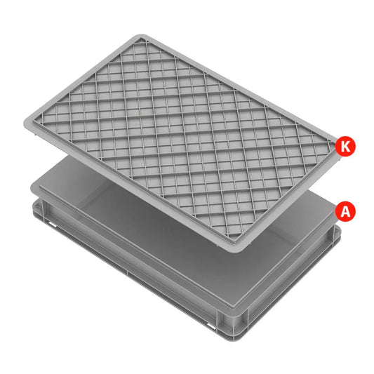 SERIE EUROPA 600X400 MM - VERSIONE LEGGERA ALTEZZA 70 MM - FONDO CHIUSO E PARETI CHIUSE - E6407L - PAVONI ITALIA