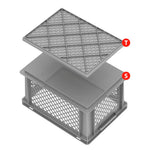 SERIE EUROPA LIGHT 400X300 MM - ALTEZZA 170 MM - FONDO CHIUSO E PARETI FORATE - EC4317 - PAVONI ITALIA