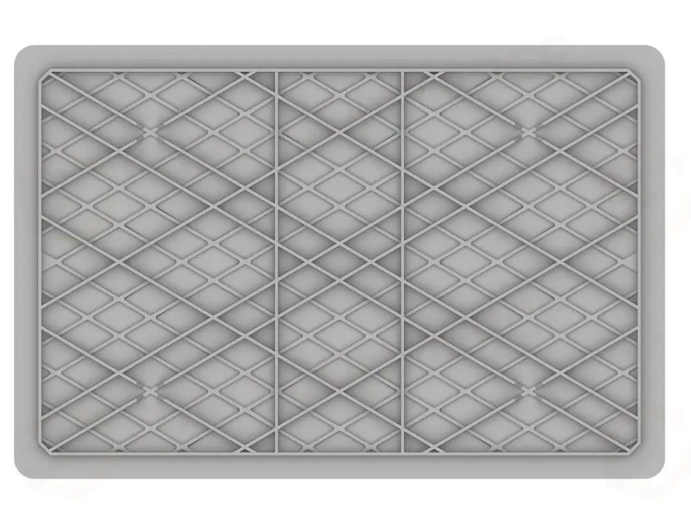 SERIE EUROPA LIGHT 600X400 MM - ALTEZZA 140 MM - FONDO FORATE E PARETI FORATE - EC6414L - PAVONI ITALIA
