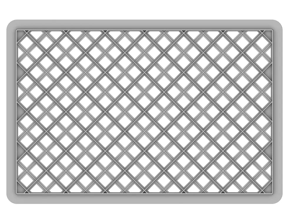 SERIE EUROPA LIGHT 600X400 MM - ALTEZZA 90 MM - FONDO FORATO E PARETI FORATE - EF6409L - PAVONI ITALIA