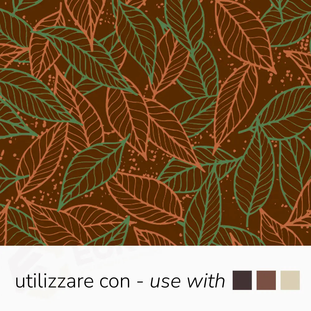 SERIGRAFIA COLORE ARANCIONE E VERDE PER CIOCCOLATO FONDENTE BIANCO E AL LATTE DIM. 340 X 265 MM - CONF. 30 FOGLI