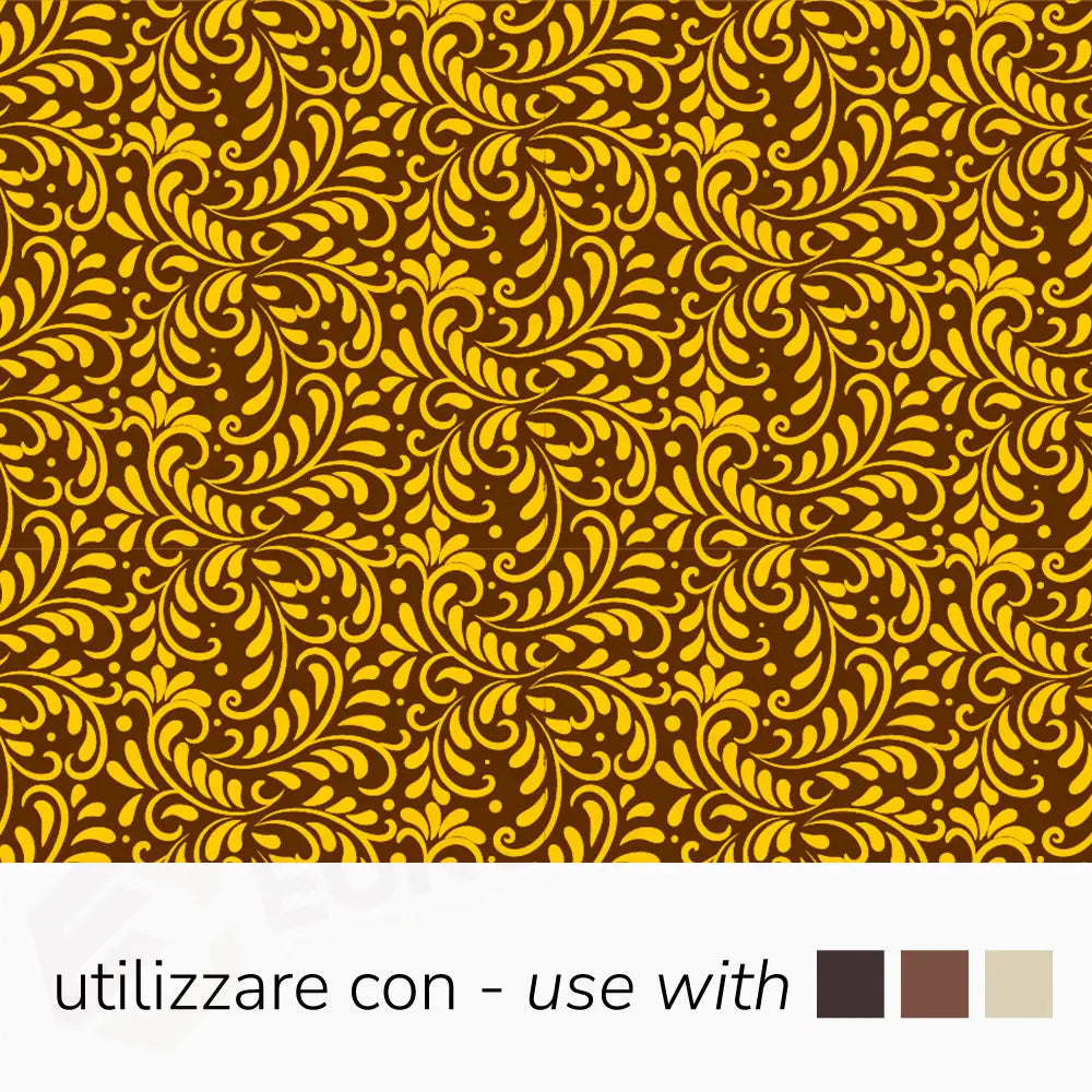 SERIGRAFIA COLORE GIALLO PER CIOCCOLATO FONDENTE BIANCO E AL LATTE DIM. 340 X 265 MM - CONF. 30 FO - SD202SB - PAVONI