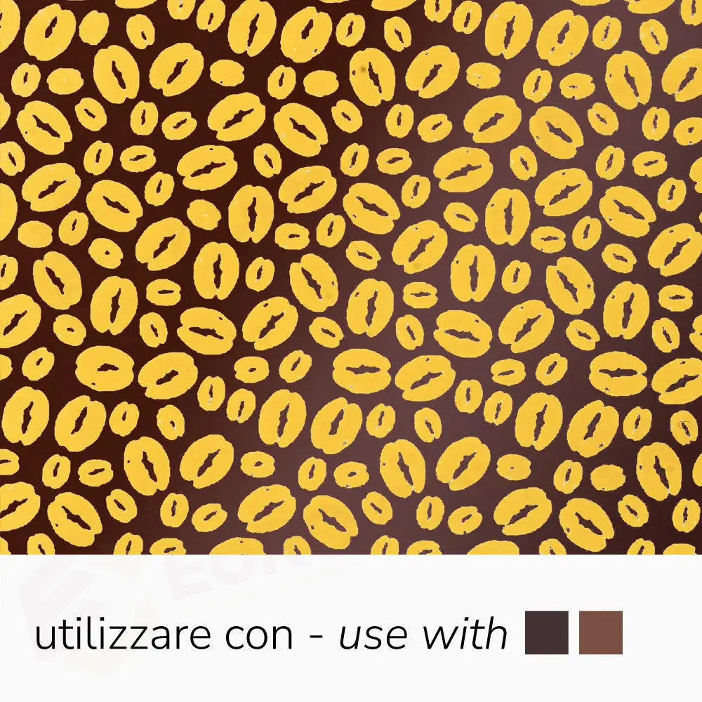 SERIGRAFIA COLORE GIALLO PER CIOCCOLATO FONDENTE E AL LATTE DIM. 340 X 265 MM - CONF. 30 FOGLI - SD216SB - PAVONI