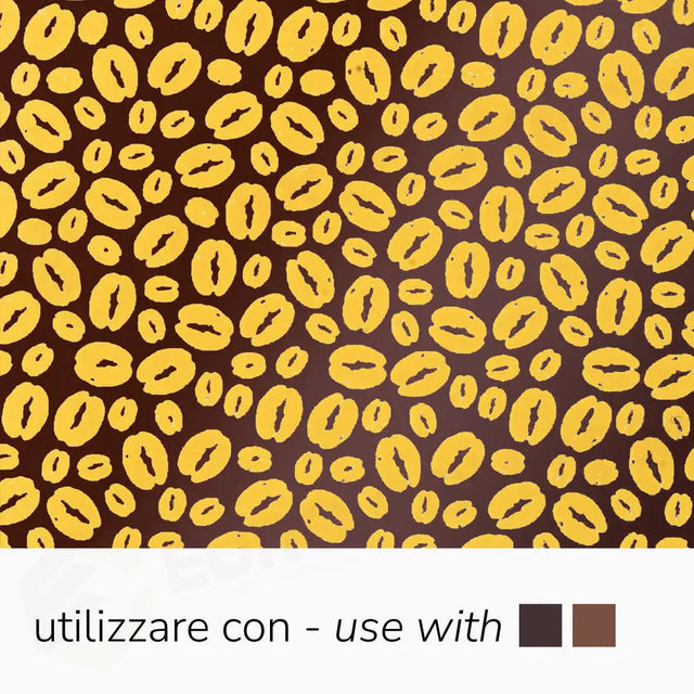 SERIGRAFIA COLORE GIALLO PER CIOCCOLATO FONDENTE E AL LATTE DIM. 340 X 265 MM - CONF. 30 FOGLI - SD216SB - PAVONI ITALIA