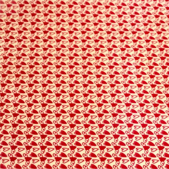 SERIGRAFIA COLORE MAGENTA PER CIOCCOLATO BIANCO CON SOGGETTO CUORI DIM. 340 X 265 MM - CONF. 30 FOGLI - SD233SB - PAVONI ITALIA