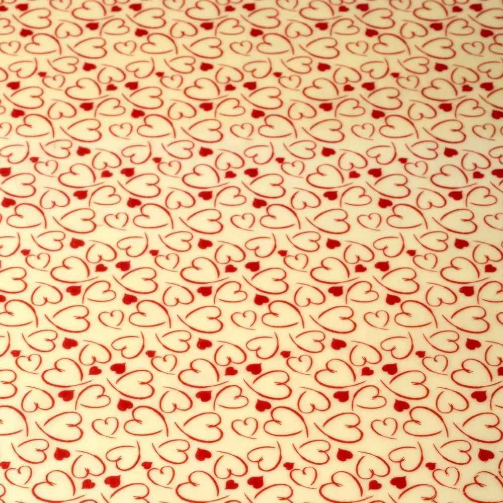 SERIGRAFIA COLORE ROSSO PER CIOCCOLATO BIANCO DIM. 340 X 265 MM - CONF. 30 FOGLI - SD224SB - PAVONI ITALIA