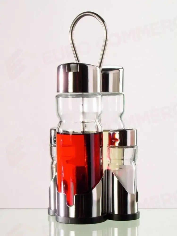 SERVIZIO OLIERA 4 PEZZI ACCIAIO INOX - SPN4 - KAREL - Attrezzatura