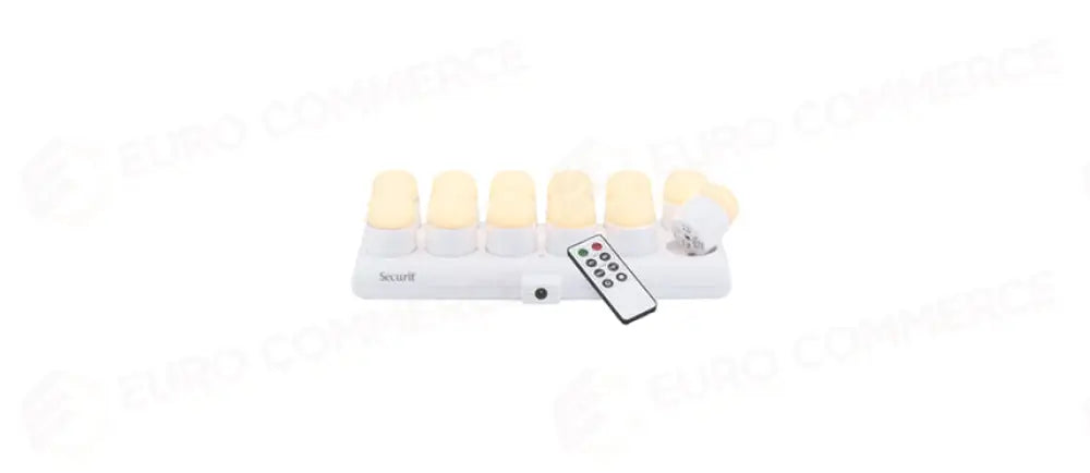 SET 12 PZ CANDELE LED C/BASE RICARICA E TELEC. - 203307 - MORINI