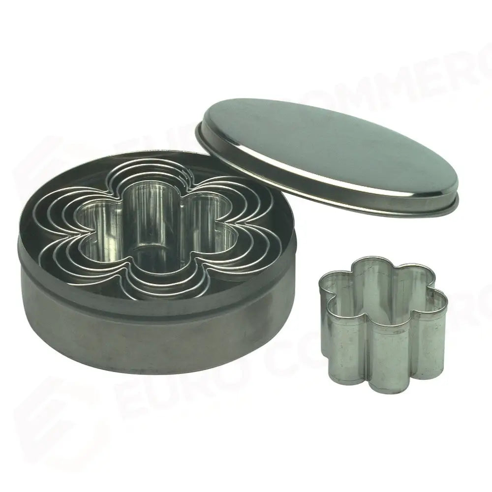 SET 6 TAGLIABISCOTTI A ROSA 10CM - 285528 - PIAZZA - ACCESSORI