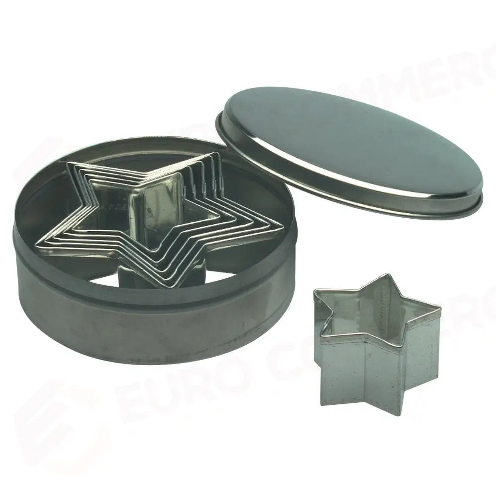SET 6 TAGLIABISCOTTI A STELLA 10CM - 285536 - PIAZZA - ACCESSORI