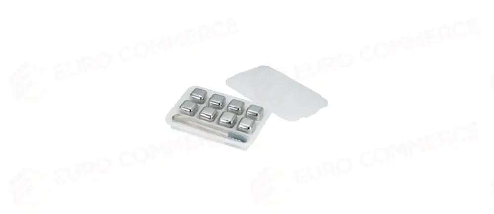 SET 8 PZ CUBETTI GHIACCIO C/PINZA INOX - 203735 - MORINI