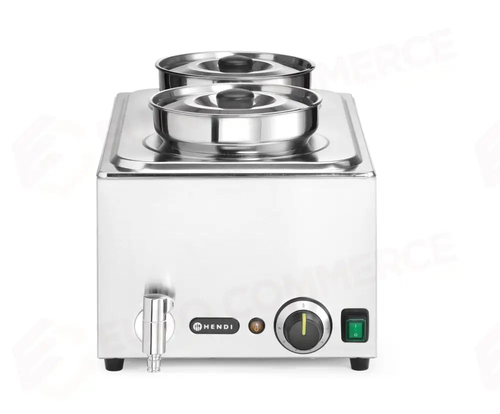 SET: BAGNO-MARIA RANGER + 2 CONTENITORI DA 4L CON COPERCHIO HENDI GN (H)150MM 8L 230V/1000W 604