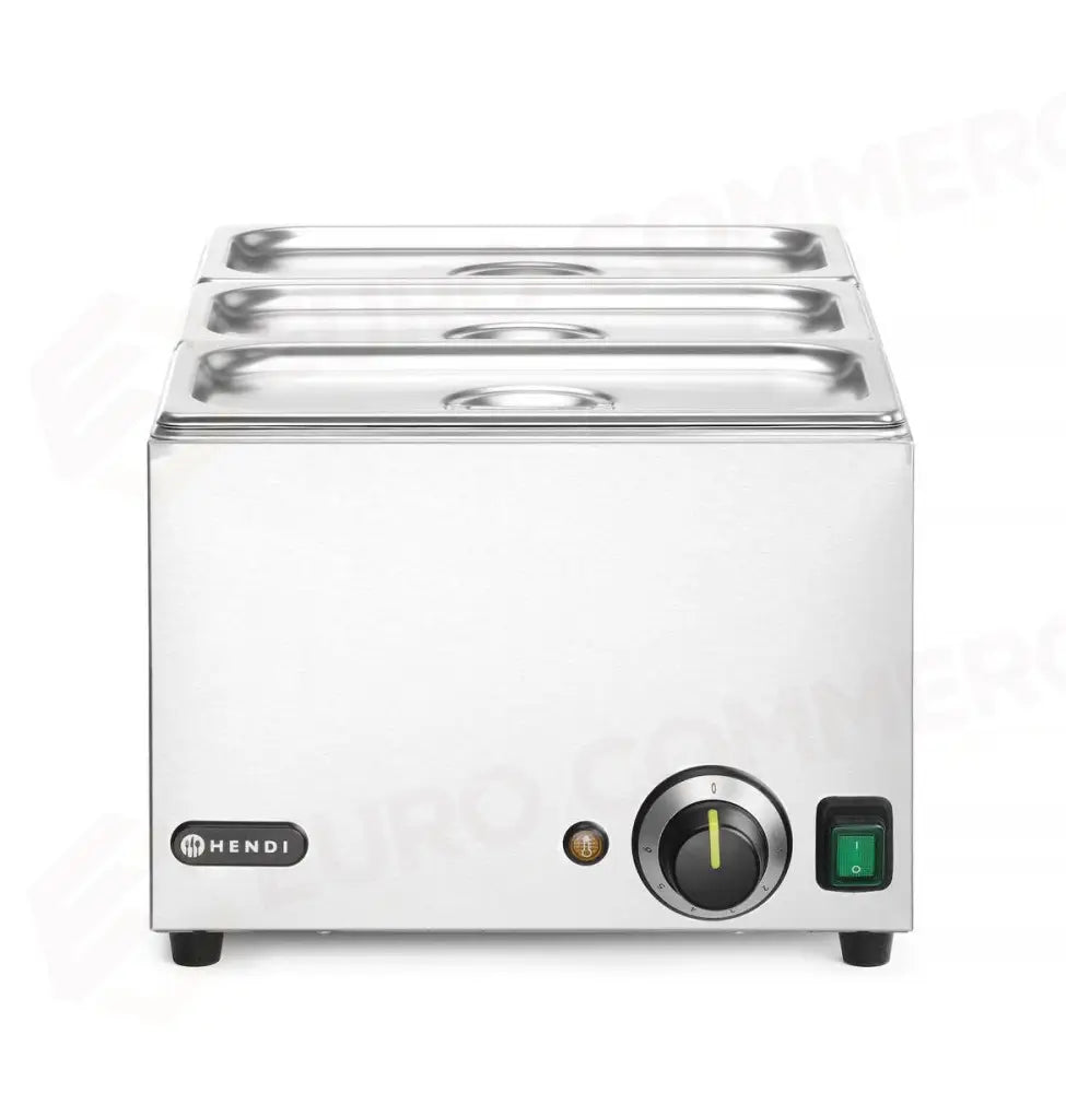 SET: BAGNO-MARIA RANGER + 3X GN 1/3 CON COPERCHIO GN 1/1 230V/1000W 590X332X(H)242MM - HENDI