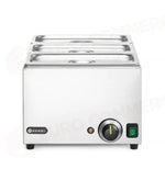 SET: BAGNO-MARIA RANGER + 3X GN 1/3 CON COPERCHIO HENDI (H)150MM 1/1 230V/1000W 590X332X(- 238967