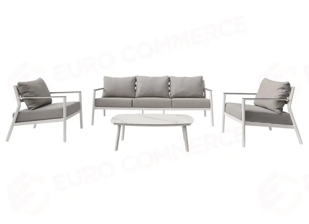 SET CADICE IN ALLUMINIO - BIANCO