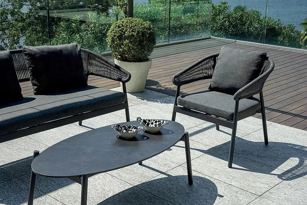 SET CAP-FERRAT IN ALLUMINIO - CORDA ANTRACITE - ANTRACITE