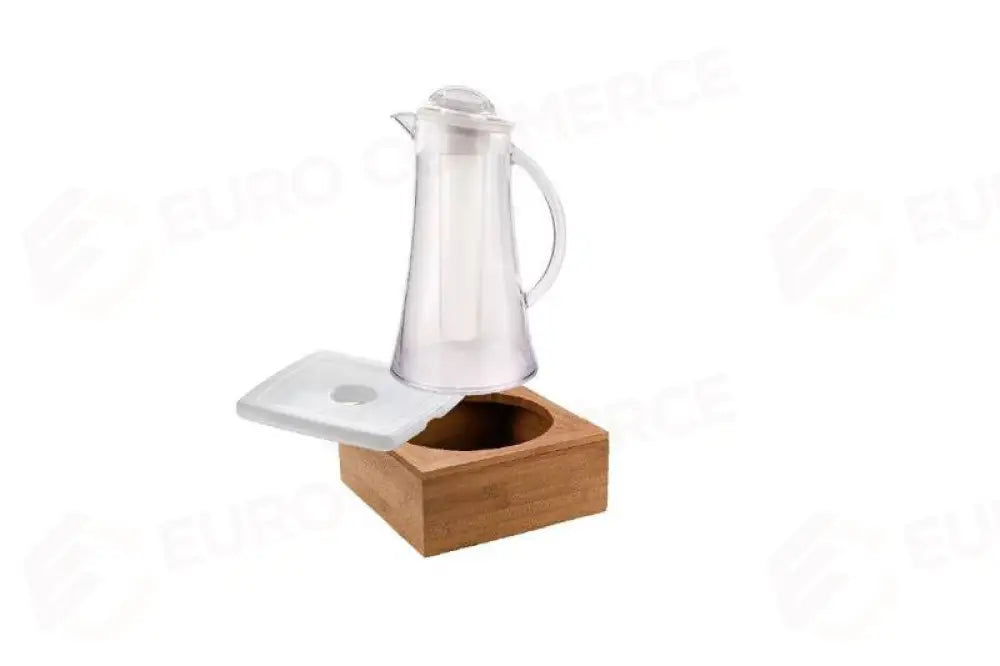 SET CARAFFA NATURALE/TRASPARENTE - SET - S1000 - LEONE - ESPOSITORI BUFFET IN BAMBOO
