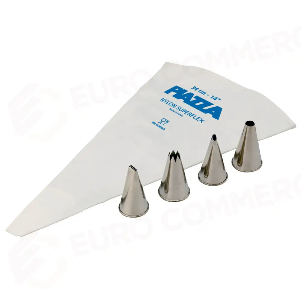 SET DEC.4 BOCCHETTE INOX + SACCAPOCHE - 276603 - PIAZZA - ACCESSORI