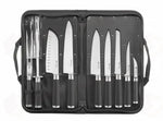 SET DI COLTELLI DA 9 PEZZI HENDI NERO 445X260X(H)65MM - 975770