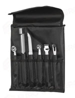 SET DI COLTELLI DA INTAGLIO-6 PEZZI HENDI NERO 280X100X(H)50MM - 856291