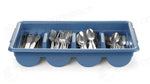 SET DI POSATE CON VASSOIO HENDI BLU 525X300X(H)95MM RETTANGOLARE - 766194