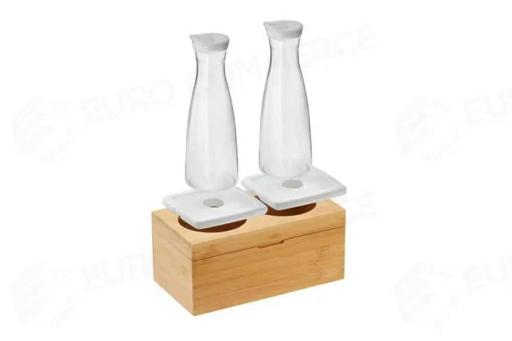 SET DUE CARAFFE NATURALE - SET - S1006 - LEONE - ESPOSITORI BUFFET IN BAMBOO