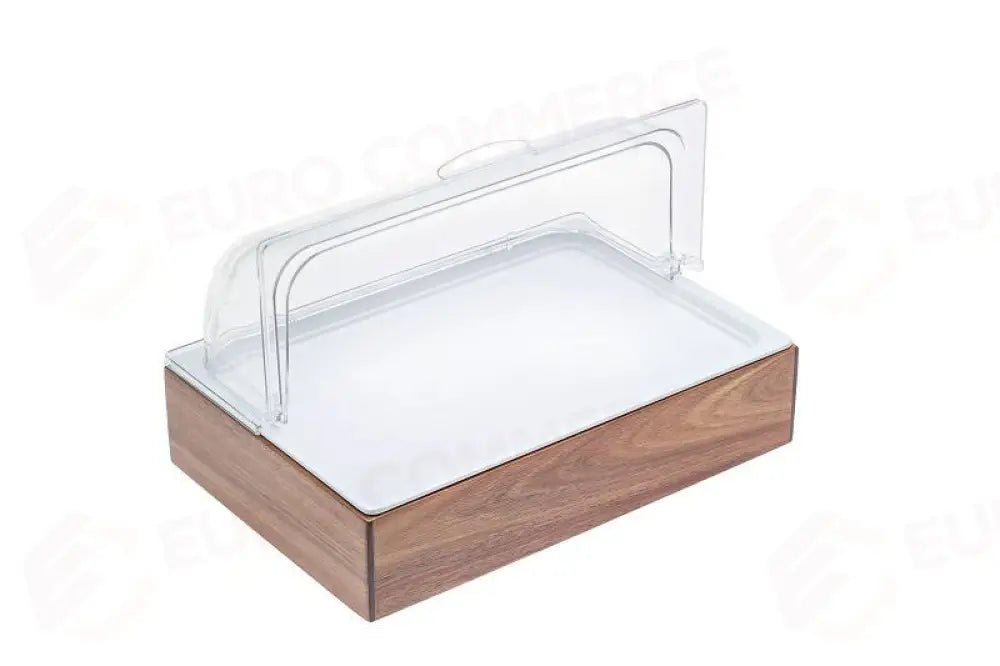 SET ESPOSITORE ACACIA NATURALE - GN 1/1 - 53X32X27 CM - S5103 - LEONE - ESPOSITORI BUFFET IN ACACIA