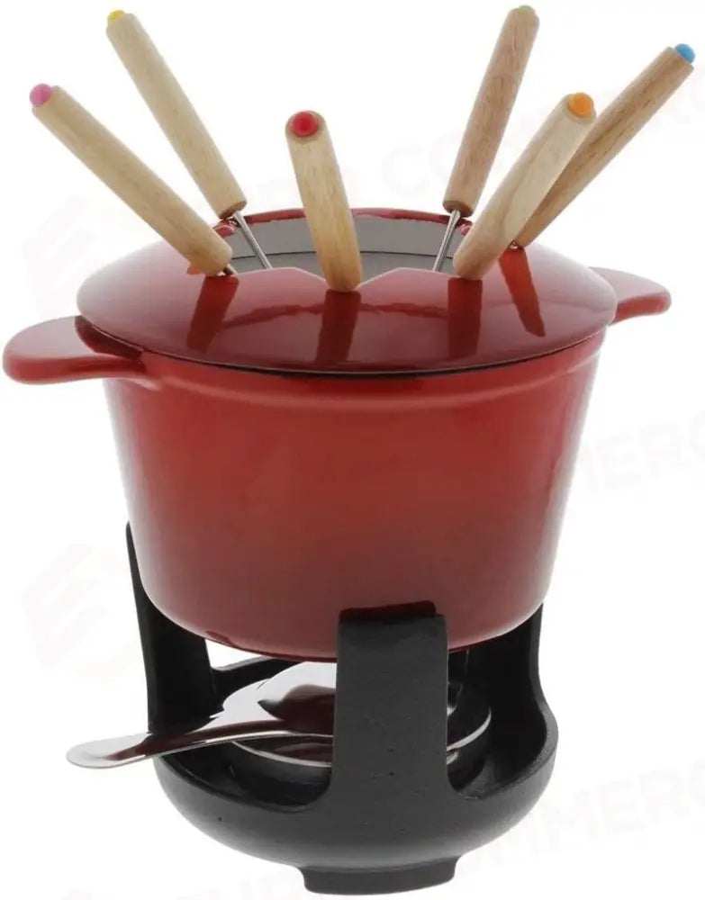 SET FONDUTA 10 PEZZI 16 CM NORMANDIE ROSSO 409.016 ILSA - 1380629 - MEDRI