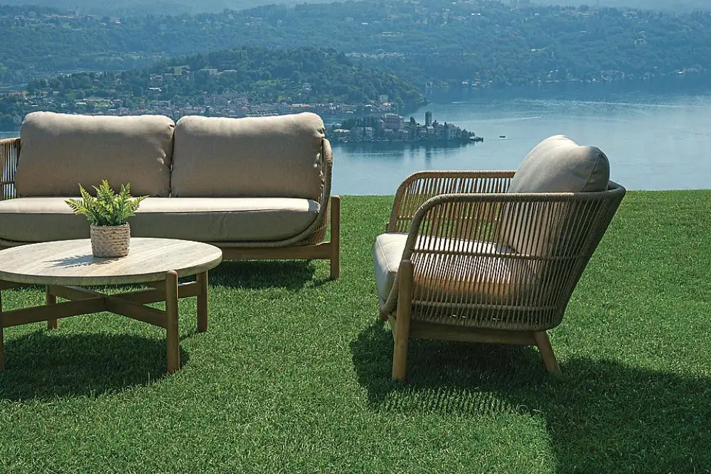 SET LAMEZIA IN ACACIA FSC - FINITURA COLOR TEAK
