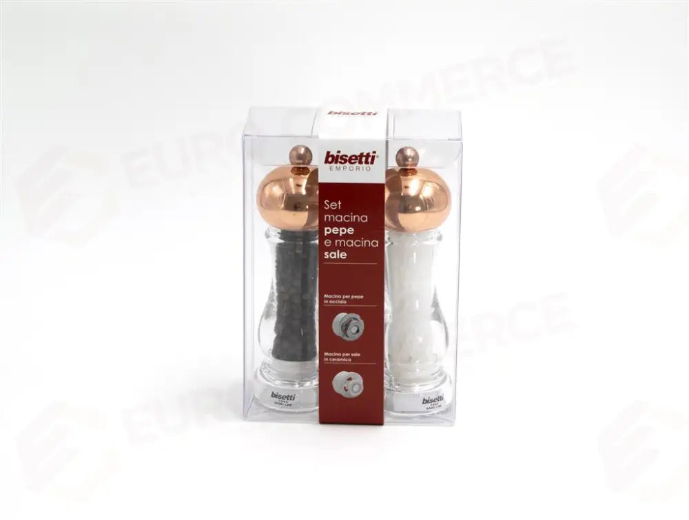 SET MACINASALE/PEPE 16,5 CM TESTA RAME 9620 BISETTI - 0400173 - MEDRI