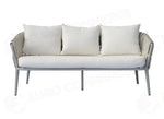 SET MARBELLA IN ALLUMINIO - CORDA BEIGE - CRETA